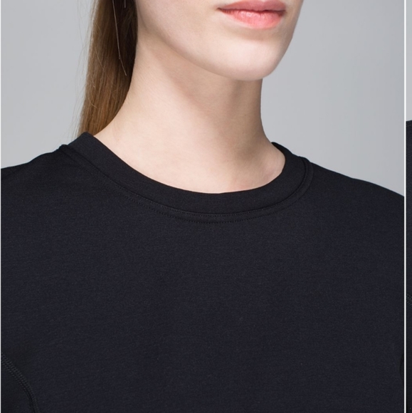 Lululemon black peblum top sweater - Picture 3 of 12